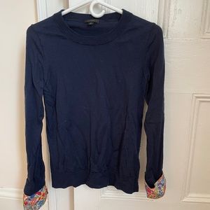 J. Crew Liberty of London Cuff Wool Sweater